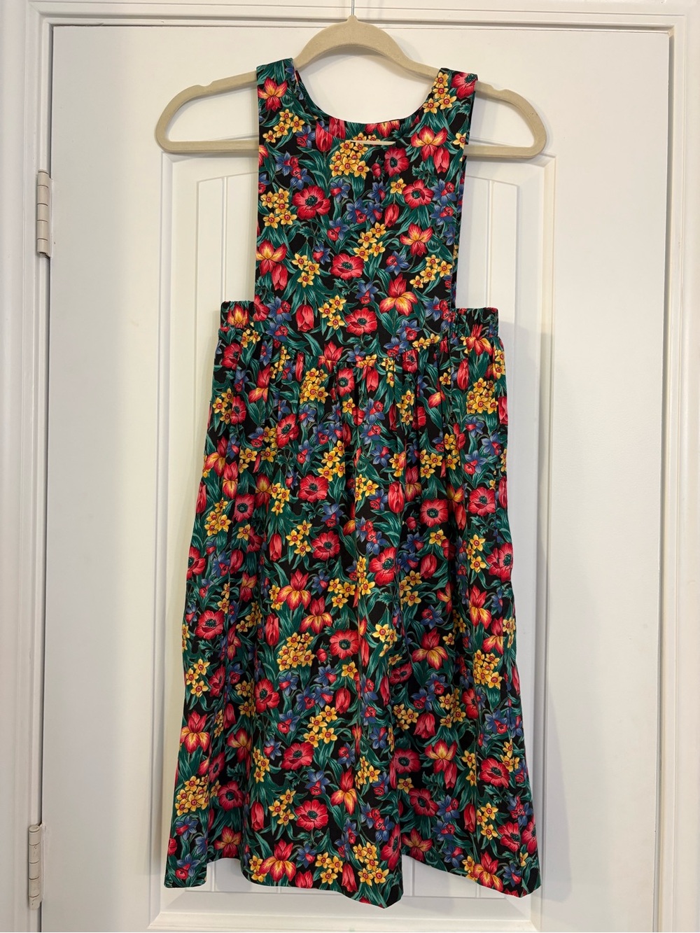 Vintage Chocolate Soup Floral Pinafore